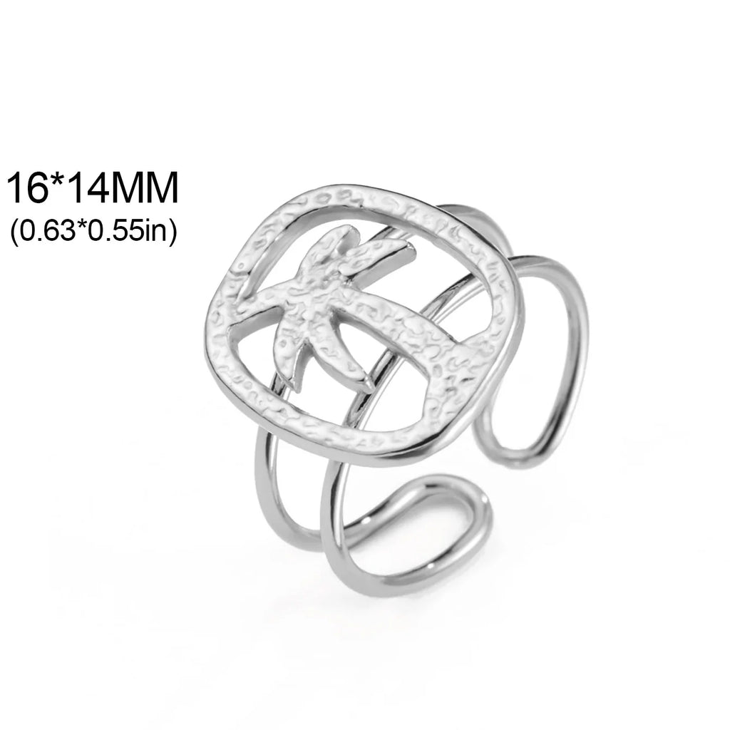 Bague à motif palmier