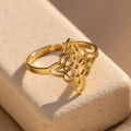 Bague Ajustable Noeud De Sorcière Protection Eternelle