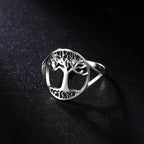 Bague Anneau Arbre de Vie pour Femme argent