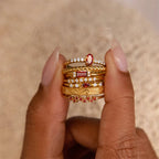 Bague Anneau avec Zircon Pierre de Naissance