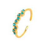 Bague Anneau avec Zircon Pierre de Naissance