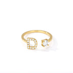 Bague personnalisée avec initiale d