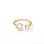 Bague personnalisée avec initiale g