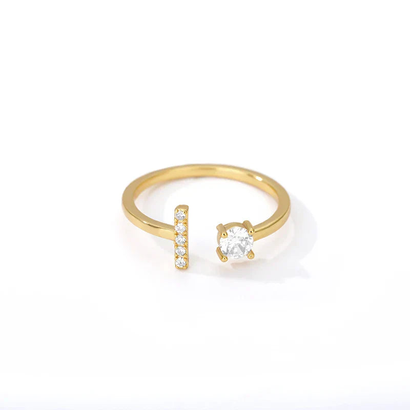 Bague personnalisée avec initiale i