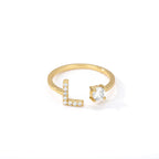 Bague personnalisée avec initiale l