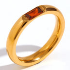 Bague avec pierre de naissance sertie pour femme janvier