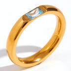 Bague avec pierre de naissance sertie pour femme mars