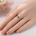 Bague avec Trèfle à 4 Feuilles Vert