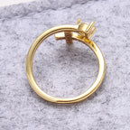 Bague Croix & Zircon Femme