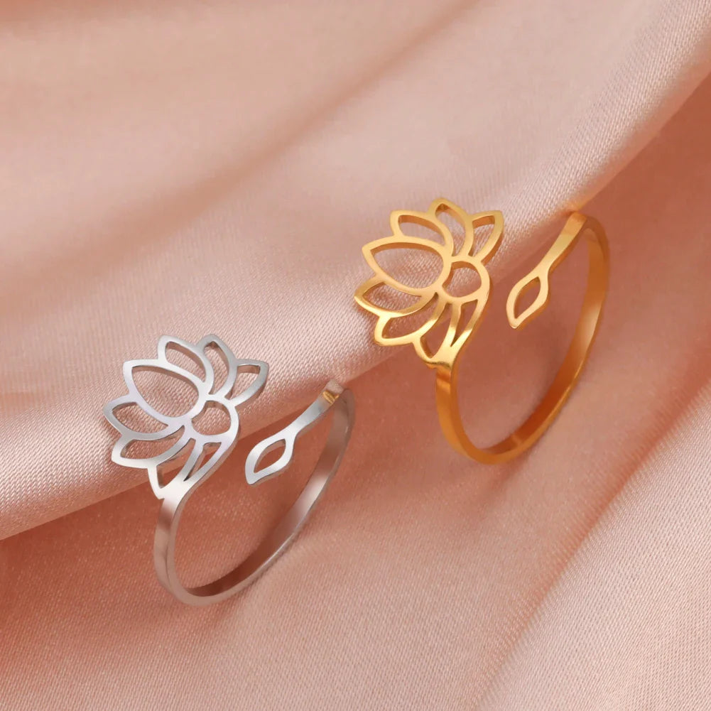 Bague Fleur de Lotus Femme