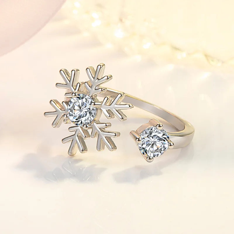 レディース スノーフレーク リング シルバー