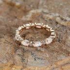 Bague Opale pour Femme blanche