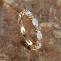 Bague Opale pour Femme blanche