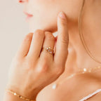 Bague Pierre de Naissance Argent & Or