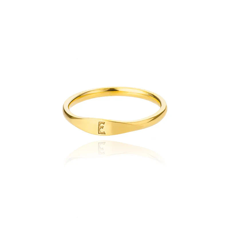 レディース イニシャルリング e