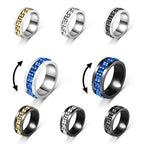 Bague Rotative contre l'Anxiété pour Homme