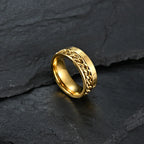 Bague Rotative Anti-Stress pour Homme or