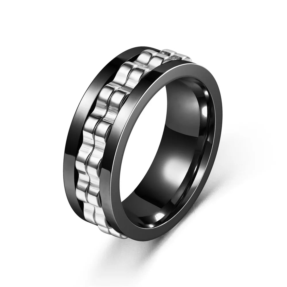 Bague Rotative contre l'Anxiété pour Homme 2