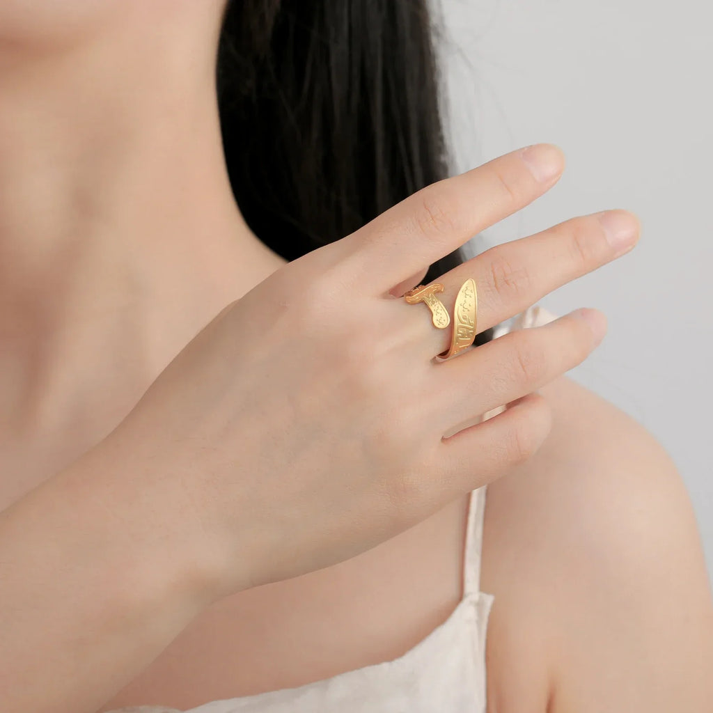 アラブのシンボル「アリ・ズルフィカールの剣」リング ゴールド