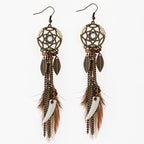 Boucles d'Oreille Attrape Rêve Plume