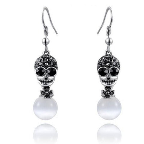 Boucles d'Oreille Tête de Mort