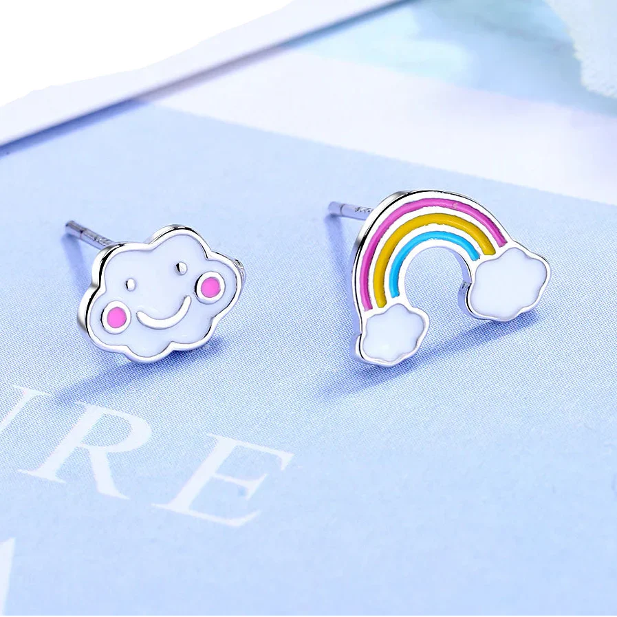 Boucles d'oreilles arc-en-ciel