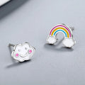 Boucles d'oreilles arc-en-ciel