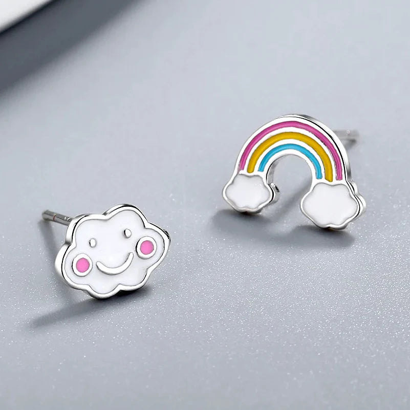 Boucles d'oreilles arc-en-ciel