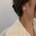 Boucles d'Oreilles Clou avec Perle