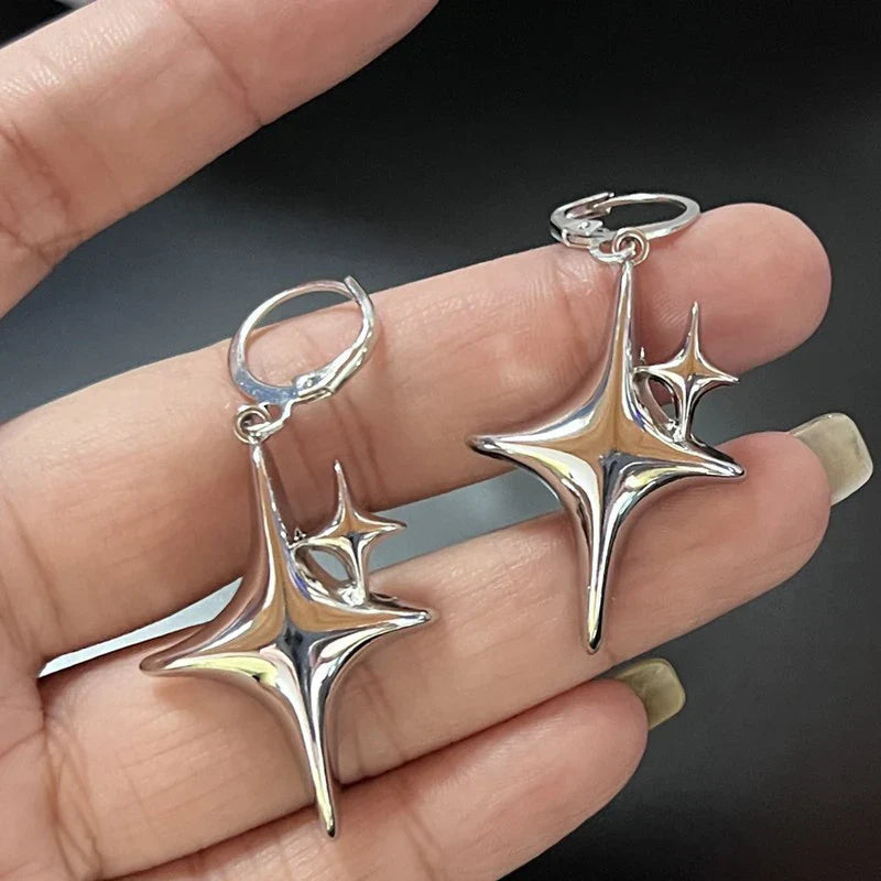 ダブルスター フープピアス