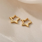 スター フープピアス 