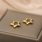 スター フープピアス 
