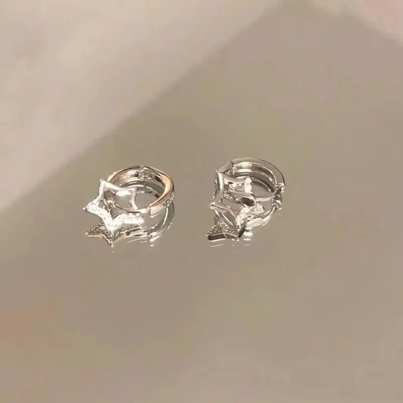 五芒星フープピアス