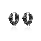 Boucles d'Oreilles Créoles Gothiques Tête de Mort
