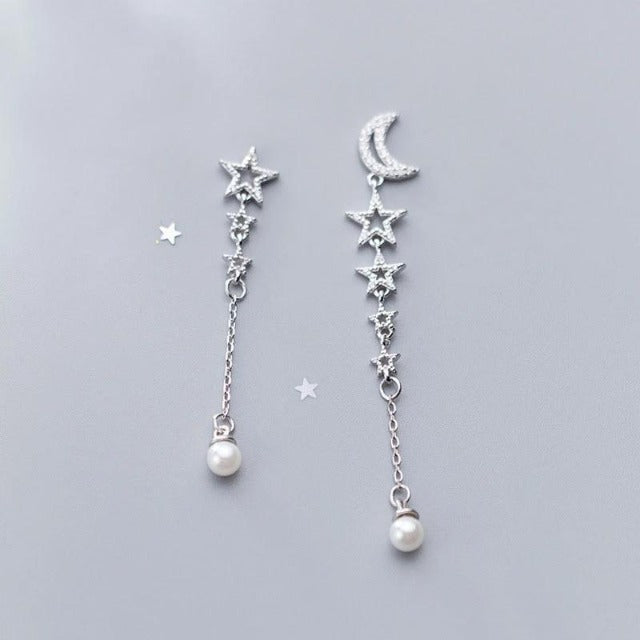 星型ピアス シルバー