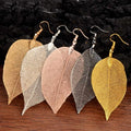 Boucles d'Oreilles Feuille Bohème