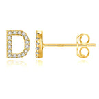 イニシャルピアス ゴールド d
