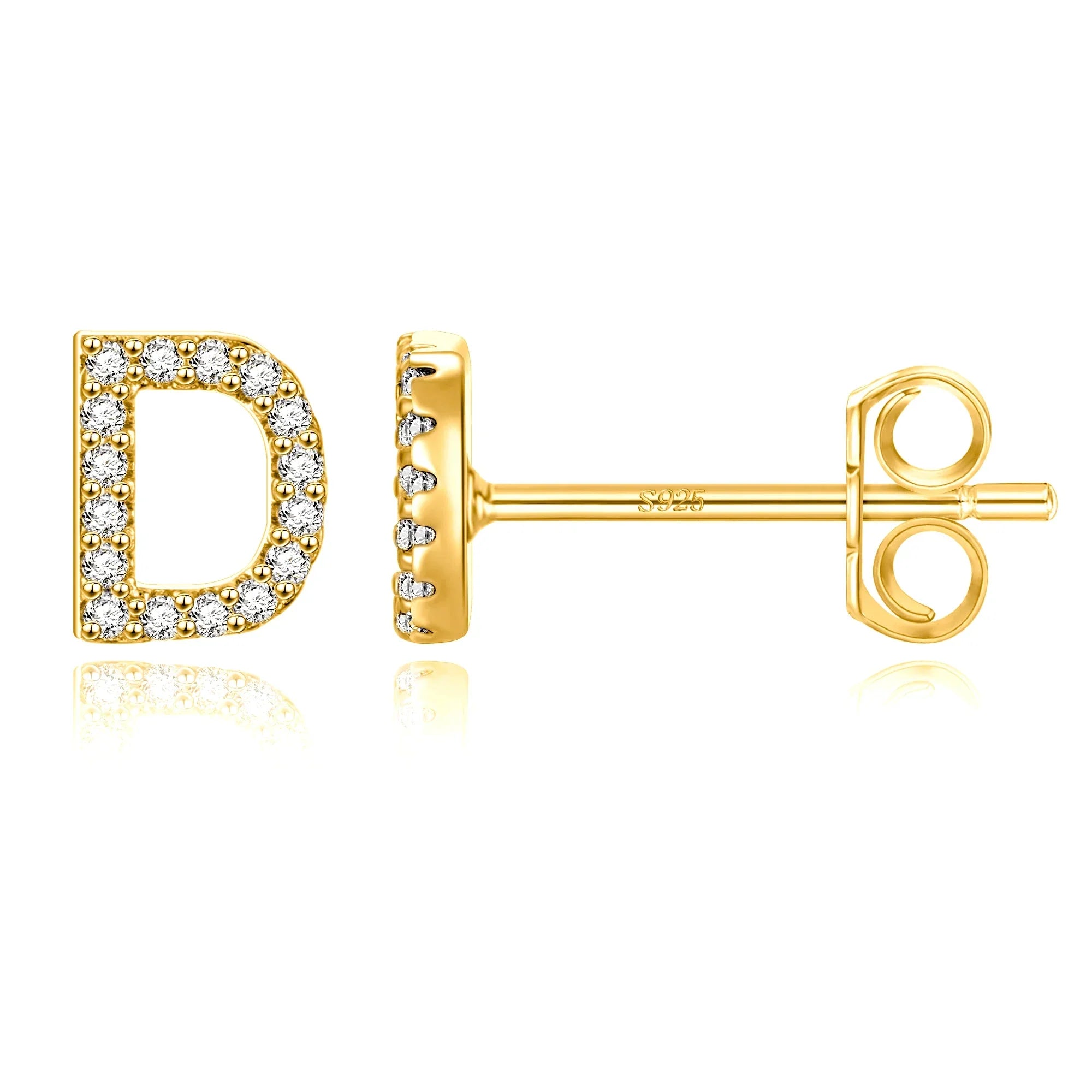 イニシャルピアス ゴールド d