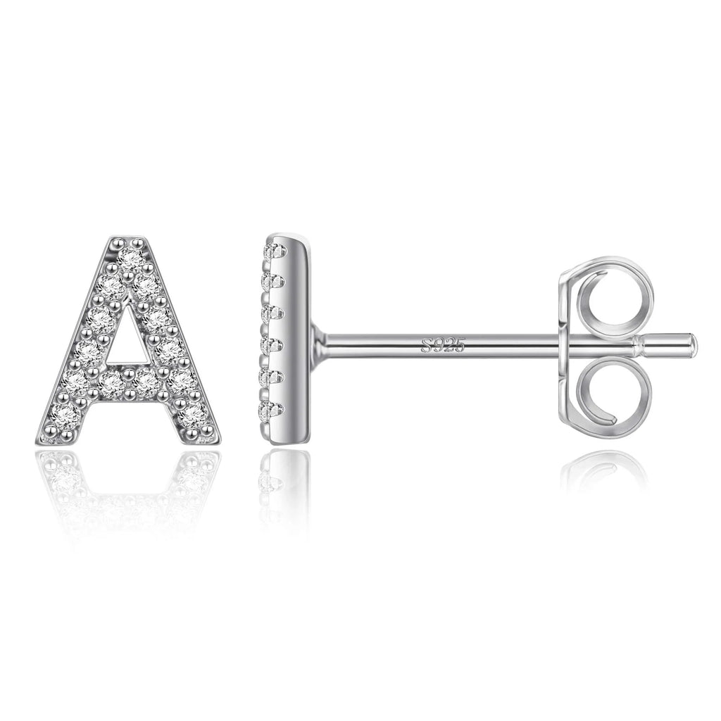 イニシャルピアス シルバー a
