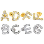 イニシャルピアス シルバー b