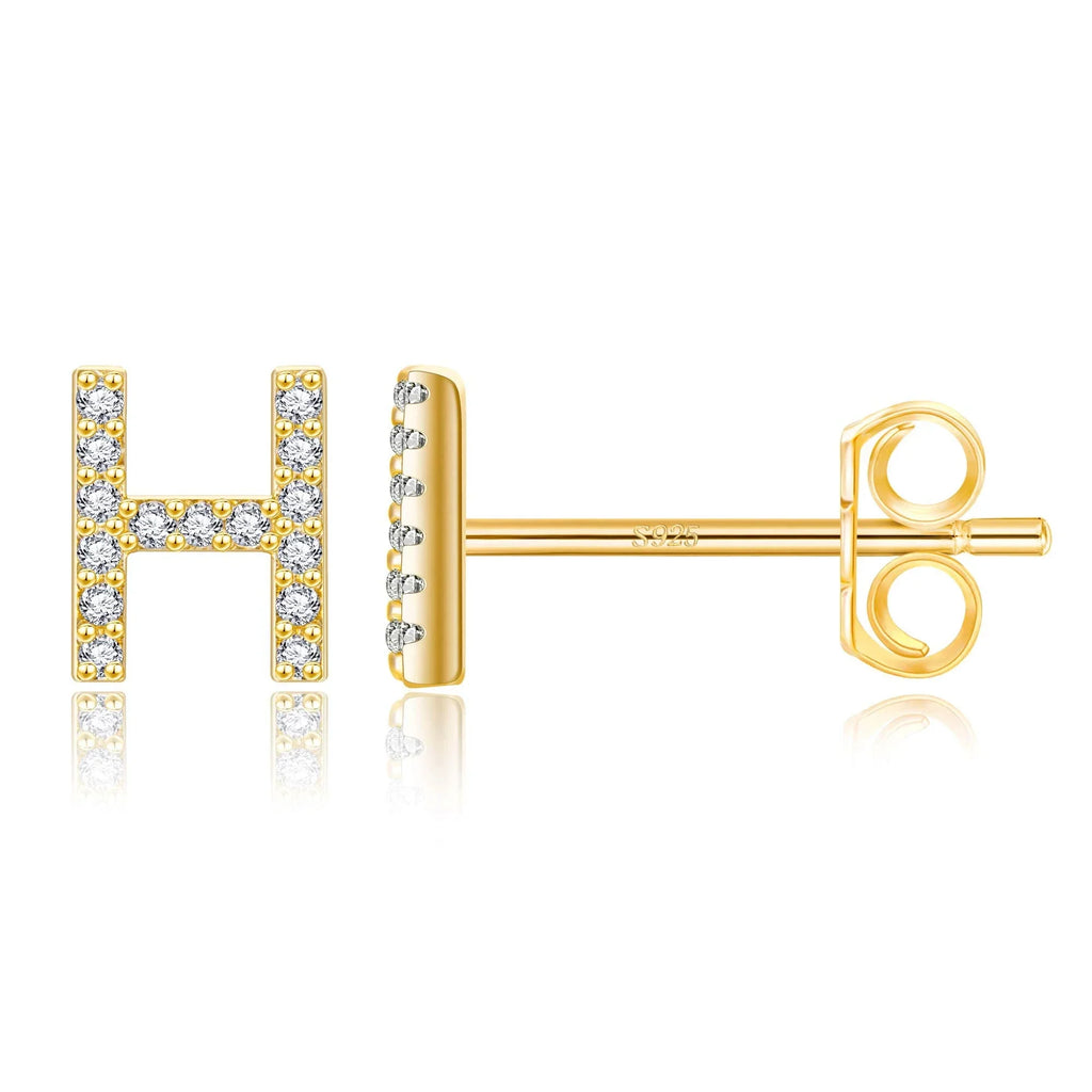 イニシャルピアス ゴールド  h