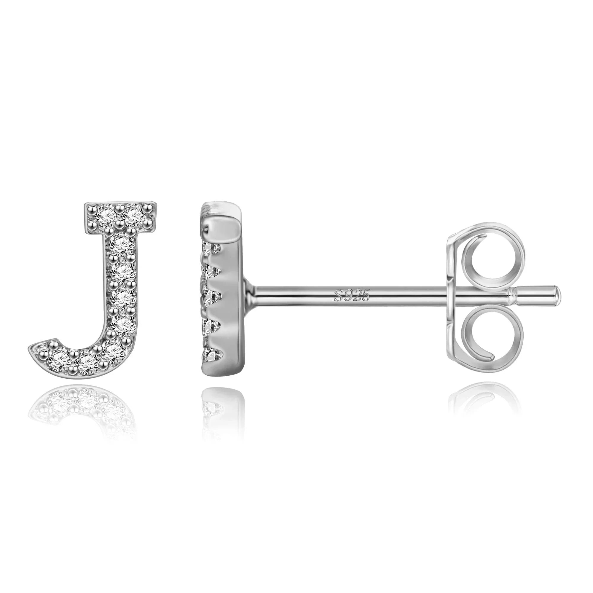 イニシャルピアス シルバー j