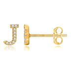 イニシャルピアス ゴールド j