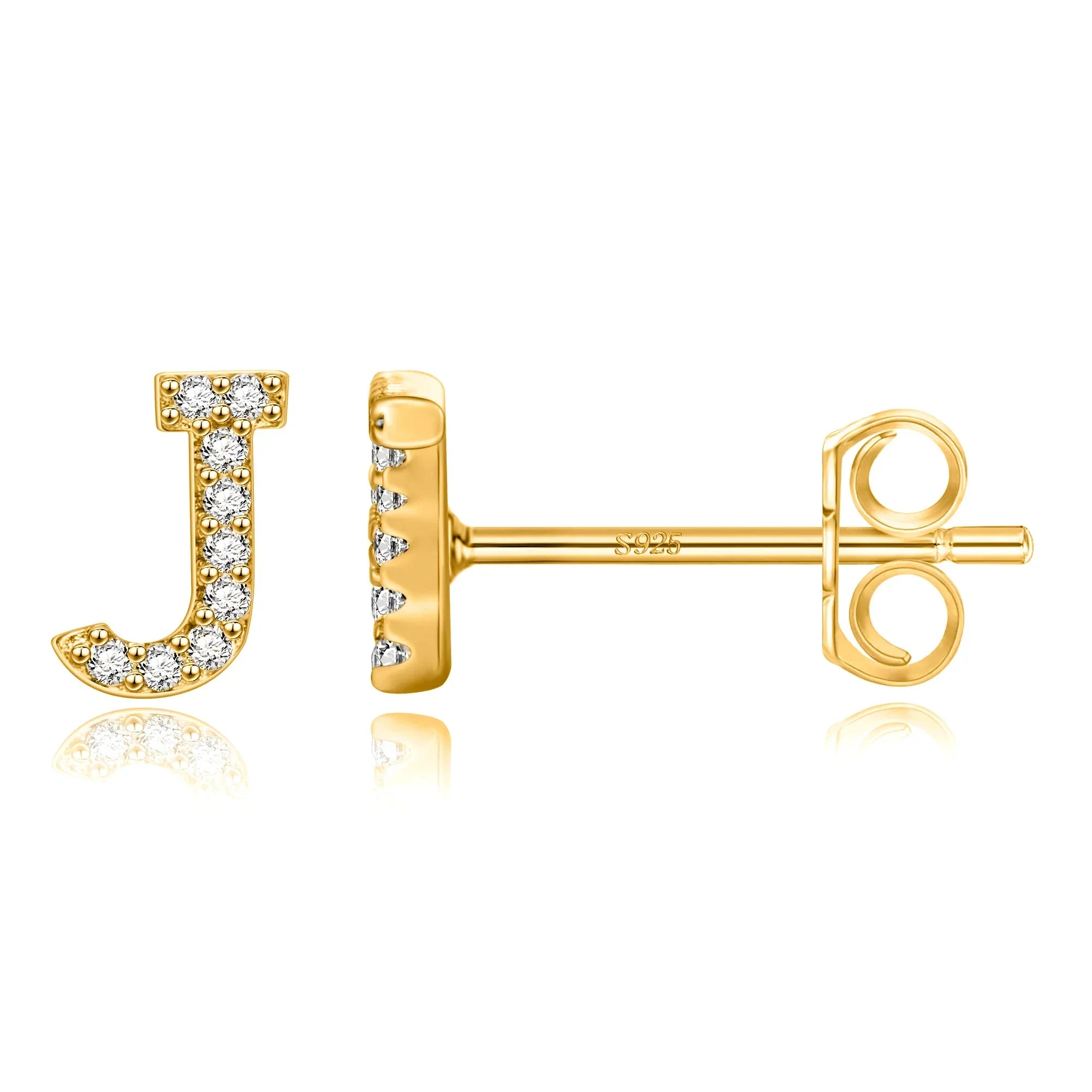 イニシャルピアス ゴールド j