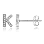 イニシャルピアス シルバー k