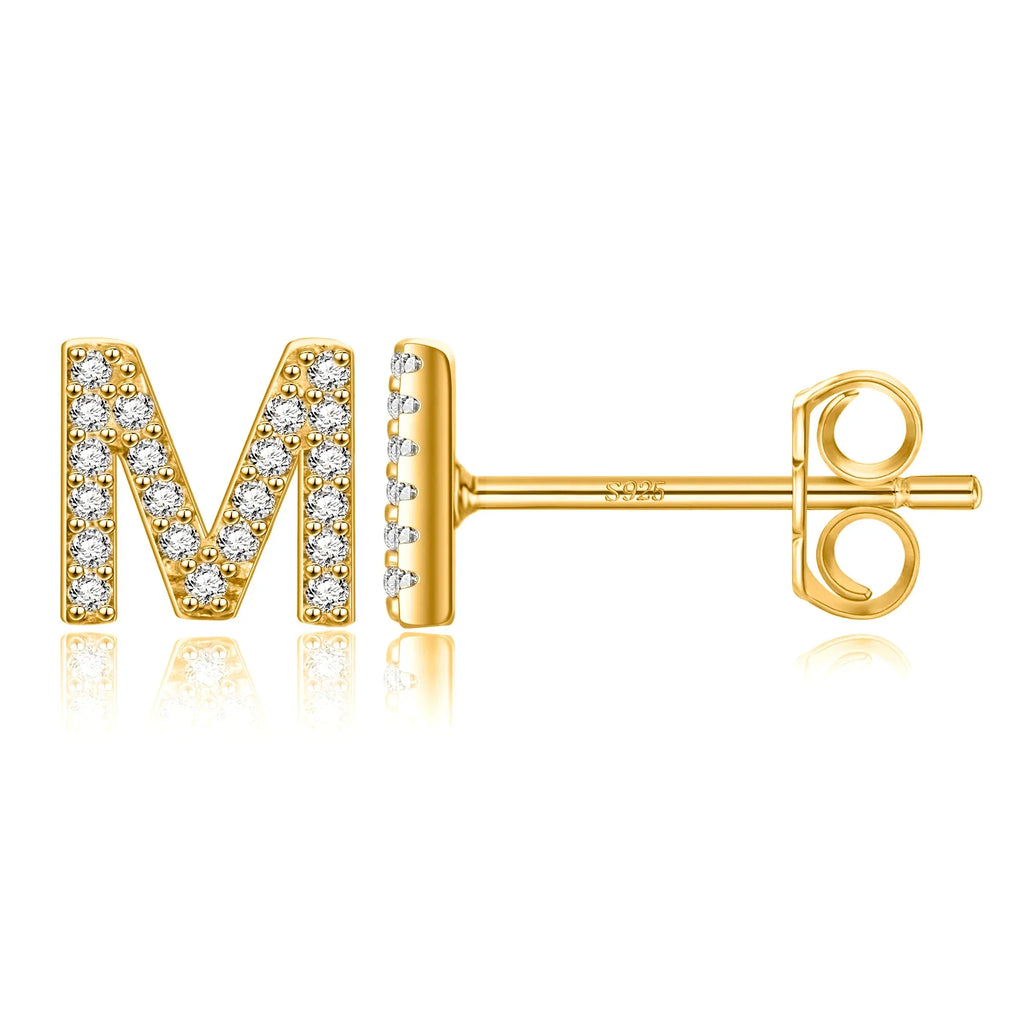 イニシャルピアス ゴールド m