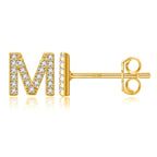 イニシャルピアス ゴールド m
