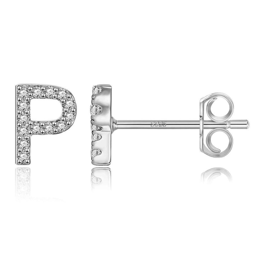 イニシャルピアス シルバー p