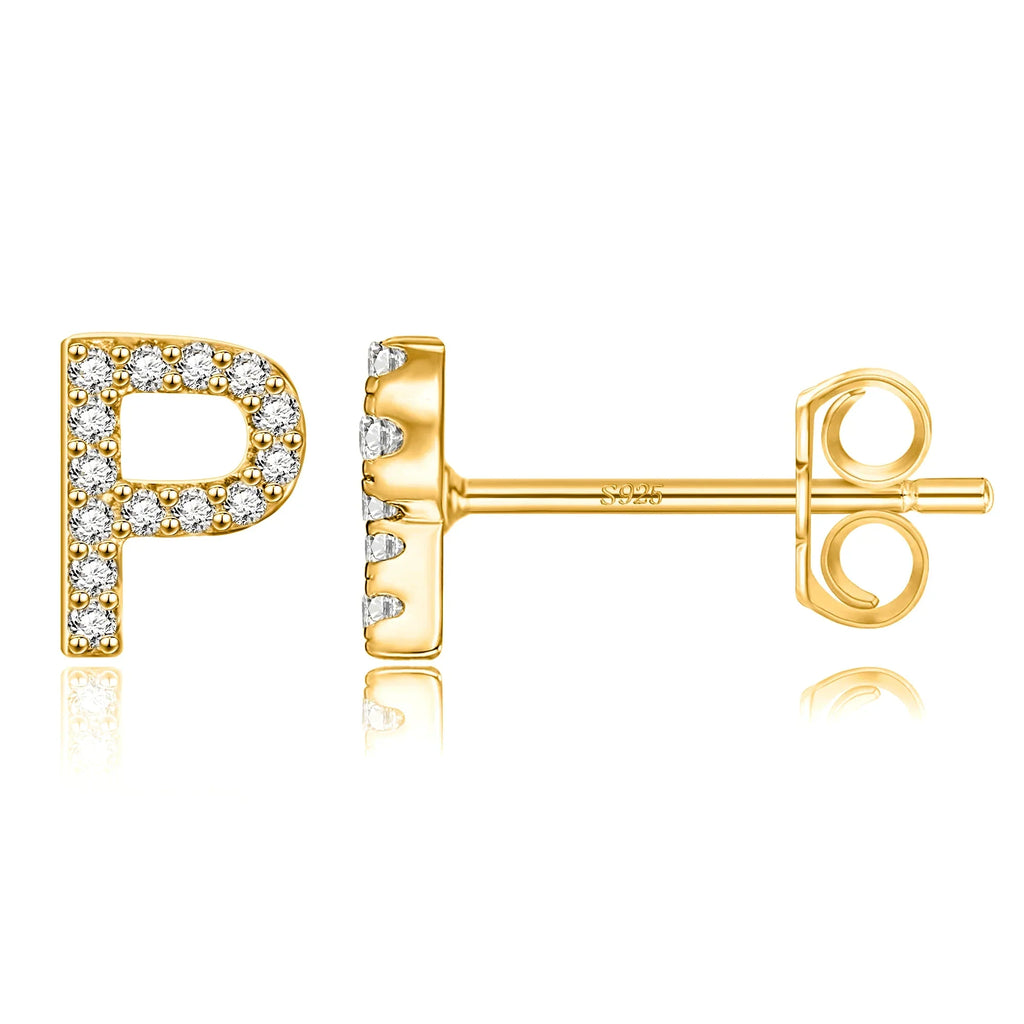 イニシャルピアス ゴールド p