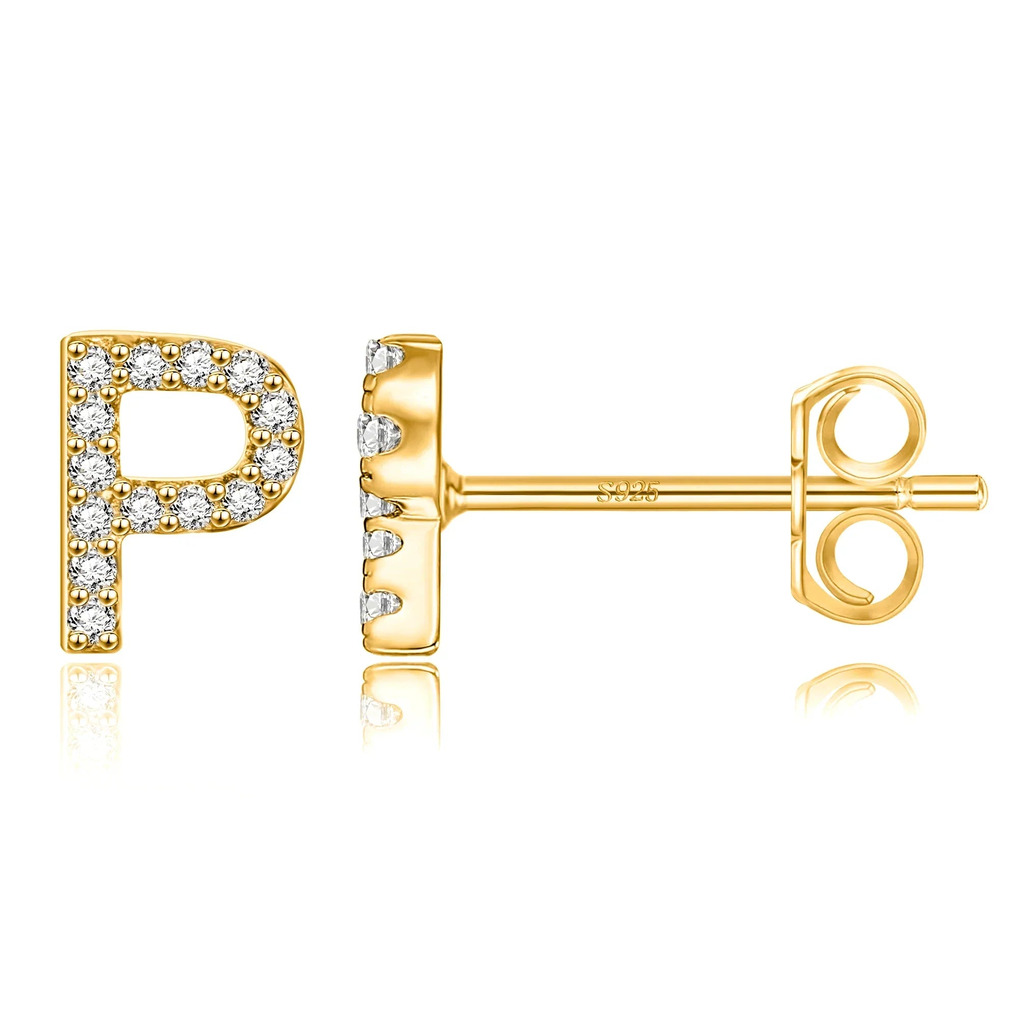 イニシャルピアス ゴールド p